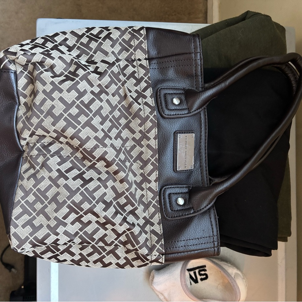 Small Brown  Tommy Hilfiger Tote Bag